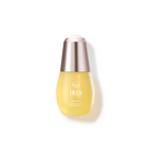 A bottle of IREN Shizen 7-Day Serum Trial with a gold lid on a white background.